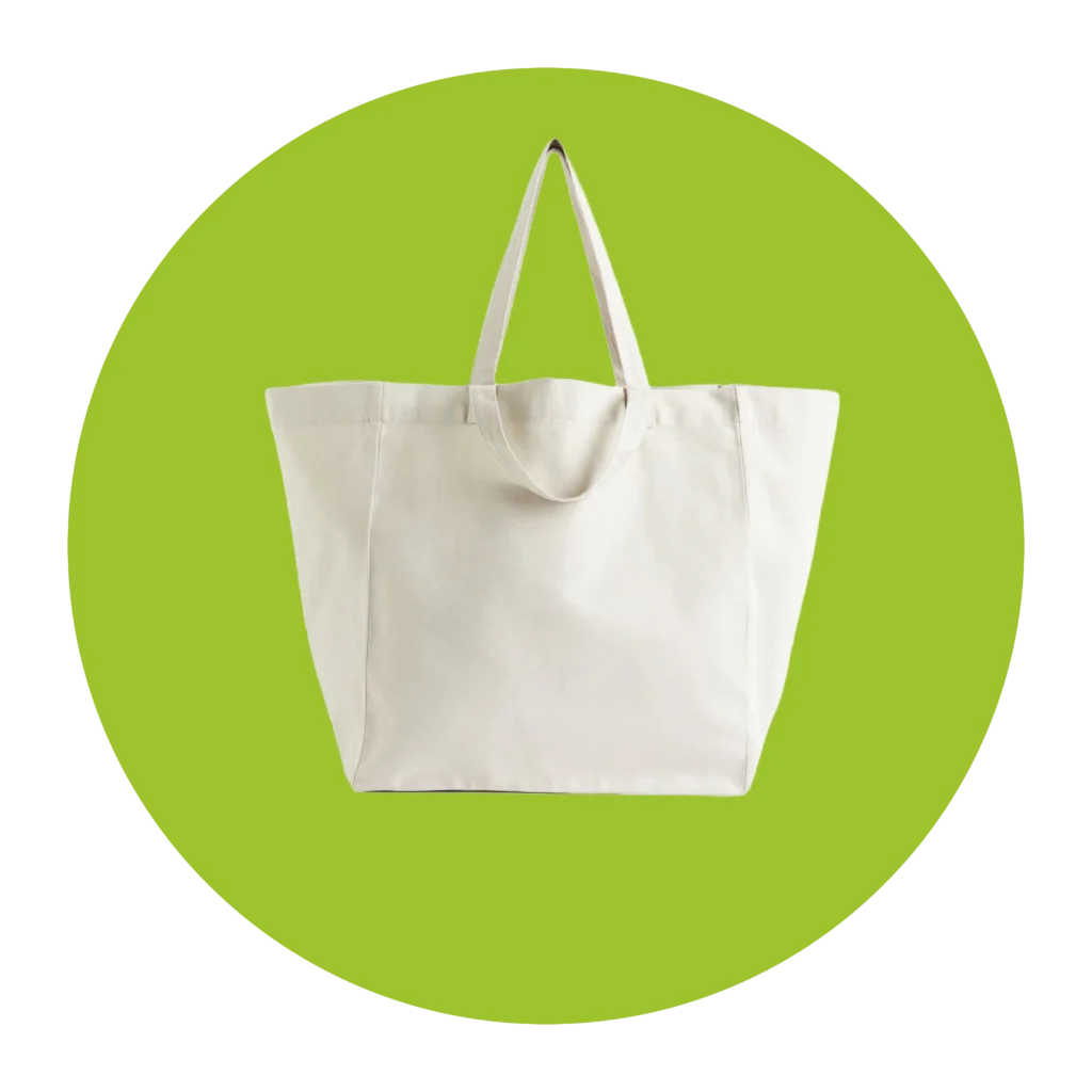 Leinen-Shopper als nachhaltige Einkaufstasche mit individuellem Druck