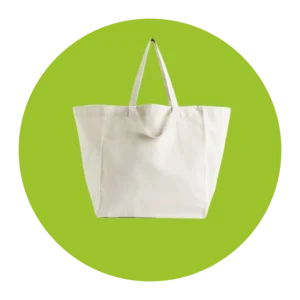 Leinen-Shopper als nachhaltige Einkaufstasche mit individuellem Druck