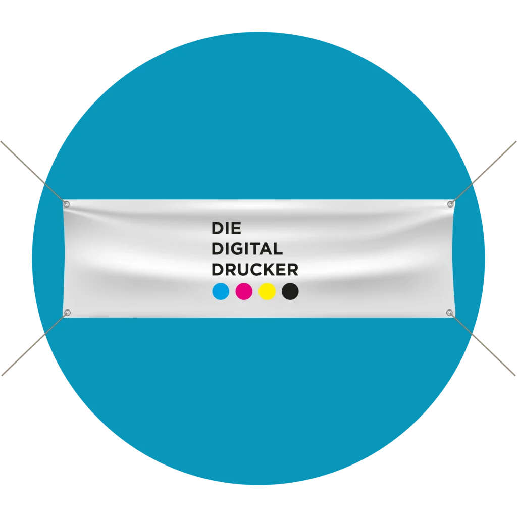 Großformatiges Banner mit individuellem Werbedesign