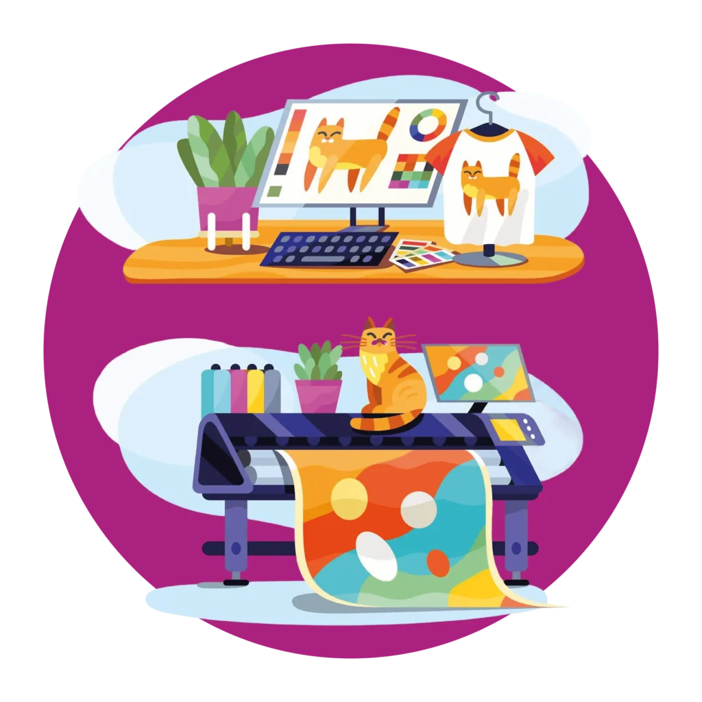 Druckvorbereitung von Grafikdaten mit Fokus auf CMYK, Beschnitt und Auflösung