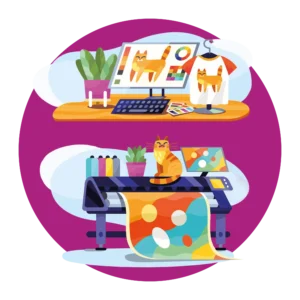 Druckvorbereitung von Grafikdaten mit Fokus auf CMYK, Beschnitt und Auflösung