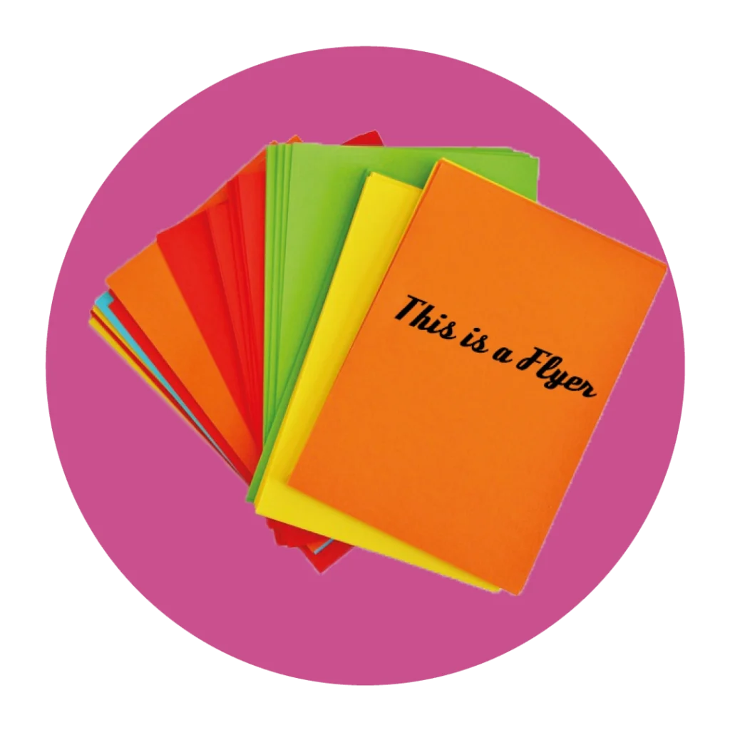 Flyer im Digitaldruck