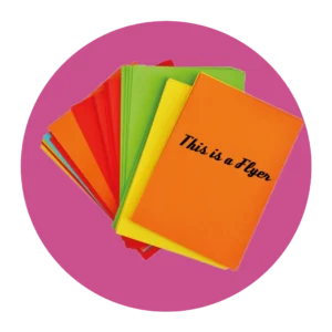 Flyer im Digitaldruck