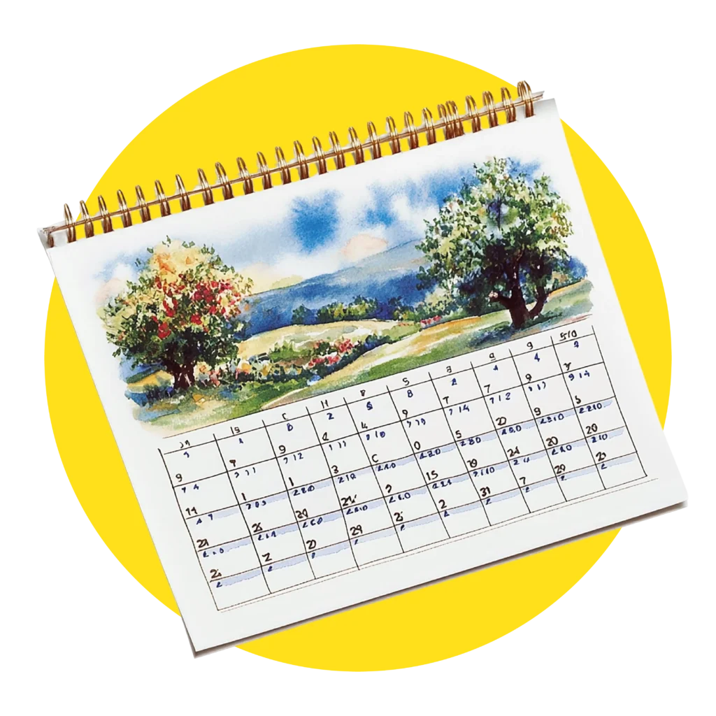 Kalender individuell gedruckt