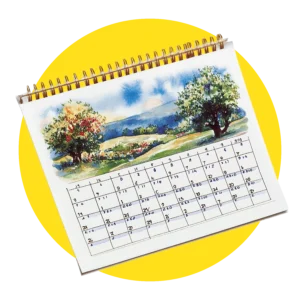 Kalender individuell gedruckt