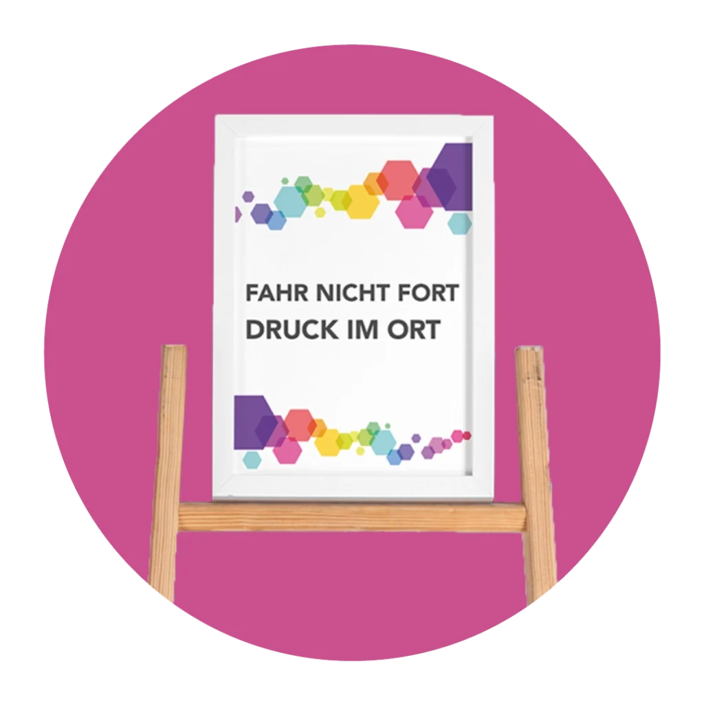 Bedruckter Keilrahmen als Wandgestaltung