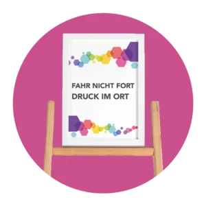 Bedruckter Keilrahmen als Wandgestaltung