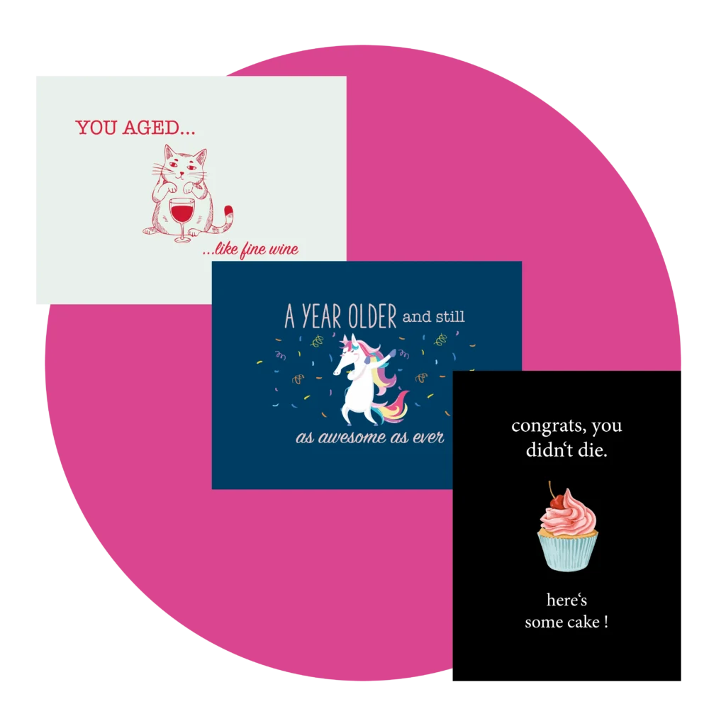 Individuell gestaltete Karten für jeden Anlass