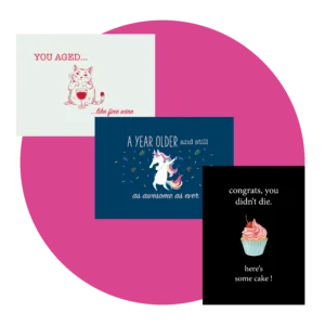 Individuell gestaltete Karten für jeden Anlass