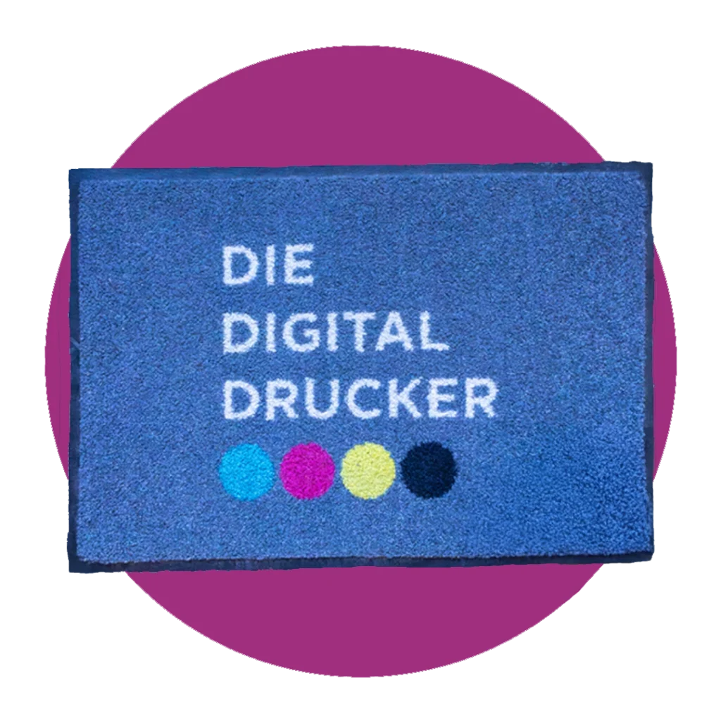 Bedruckte Türmatte mit Firmenlogo