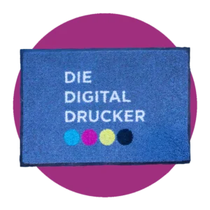 Bedruckte Türmatte mit Firmenlogo